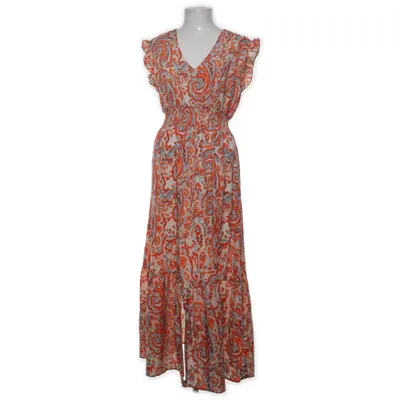 Långklänning (Orange, Flerfärgad) från Vintage Dressing Polyester, Viskos