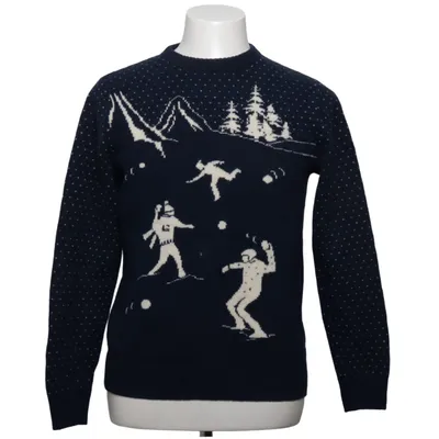 Julesweater (Blå, Hvid) fra GANT Uld