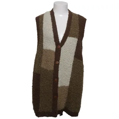Gilet (Marron, Beige, Blanc, Multicolore) de Canda Acrylique, Polyester
