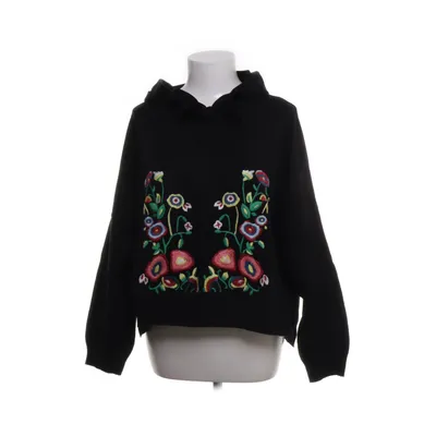 Hoodie (Black, Multicolored) from Zara Knit Nylon, Polyester, Viscose