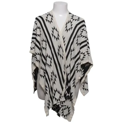 Poncho (Svart, Vit) från Striking Bomull, Polyester
