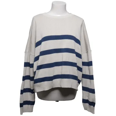 Sweater (Beige, Blue) from House of Lola Acrylic, Cotton