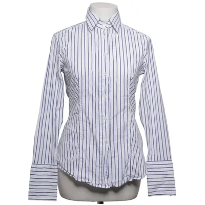 Shirt (White, Blue) from Caliban Cotton, Elastane, Polyamide