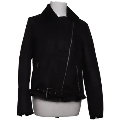 Shearling jas (Zwart) van Forever 21 Polyester
