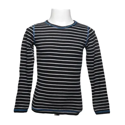 Long sleeve T-shirt (Black, White) from Bodyzone by KappAhl Cotton, Polyamide, Wool