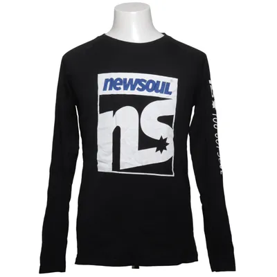 T-shirt à manches longues (Noir) de New Soul Coton