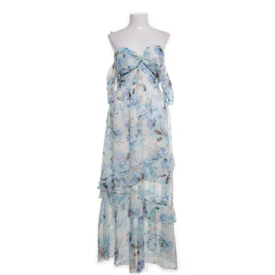Maxi dress (White, Blue) from SBetro Polyester