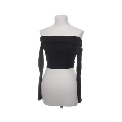 Crop top (Black) from Bershka Elastane, Polyester