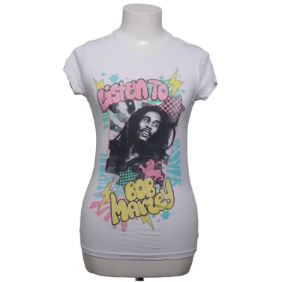 T-shirt (White, Multicolored) from Zion Rootswear Cotton, Elastane