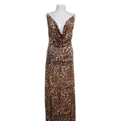 Långklänning (Beige, Brun, Svart) från PrettyLittleThing Elastan, Polyester