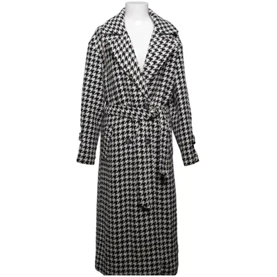 Frakke (Sort, Hvid) fra Gina Tricot Akryl, Polyamid, Polyester, Viscose