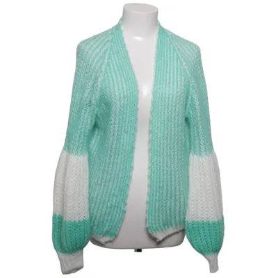 Cardigan (Grøn, Hvid) fra Noella Akryl, Mohair, Polyamid