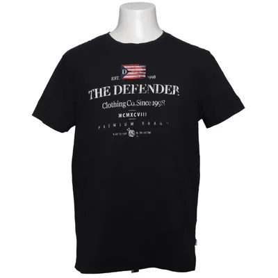 T-shirt (Noir) de The Defender Coton