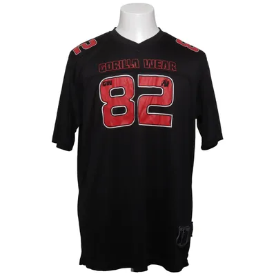 Maillot de football (Noir, Rouge) de Gorilla Wear Polyester