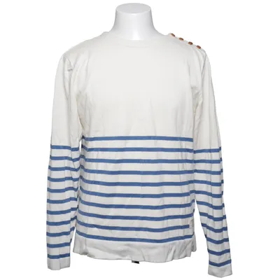 T-shirt à manches longues (Blanc, Bleu) de Jack & Jones Coton