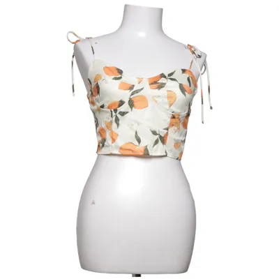 Crop top (Wit, Oranje, Groen) van Cider