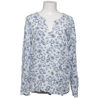 Blouse (White, Blue) from Tom Tailor Viscose