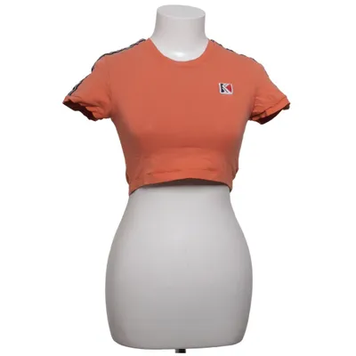Crop top (Orange) fra Karl Kani Bomuld, Elastan