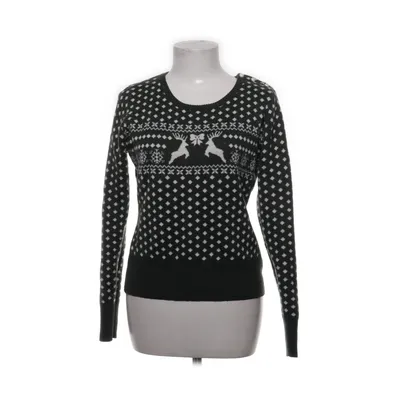 Christmas sweater (Black, White) from Hell Bunny Acrylic, Wool