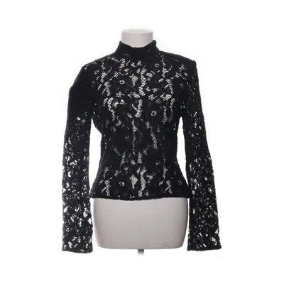 Blouse (Zwart) van Zara Katoen, Polyamide