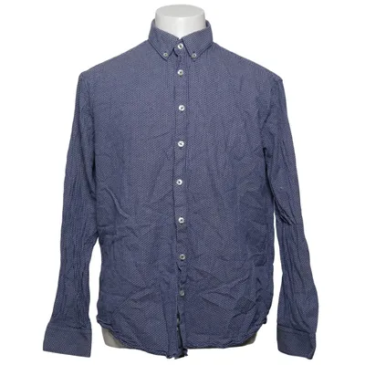 Shirt (Blauw, Wit, Zwart) van Luciano Katoen