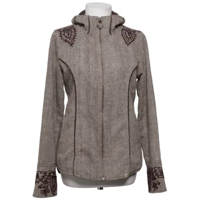 Jacket (Brown, Beige) from Chapati Design Polyester, Wool
