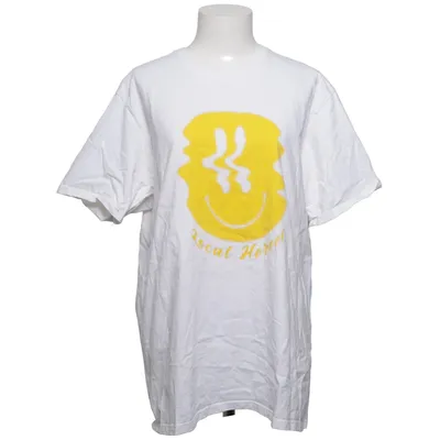 T-shirt (Blanc, Jaune) de Local Heroes Coton, Élasthane