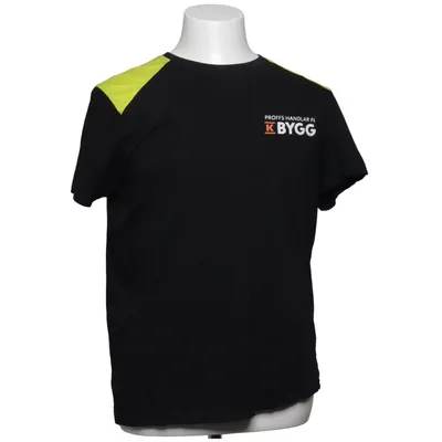 T-shirt (Svart, Gul) från K-Bygg Bomull
