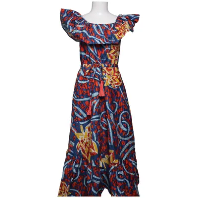 Maxi dress (Stella Jean) from Desigual Cotton, Elastane