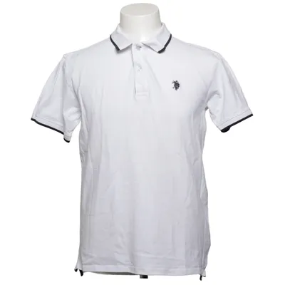 Poloshirt (Wit) van U.S. Polo Assn. Katoen, Elastaan