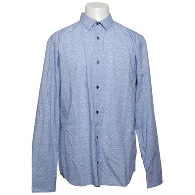 Shirt (Blauw, Wit) van Riley Katoen