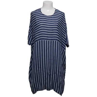 Blus (Blå, Vit) från Custommade Bomull, Silke