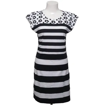 Robe (Noir, Blanc) de Brandtex Coton, Élasthane, Viscose