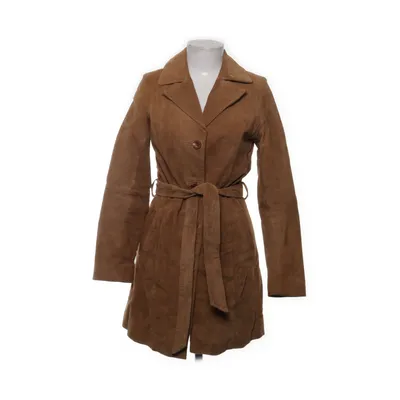 Leren jas (trench016) van Goosecraft Suède, Leer