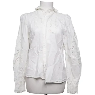 Blouse (Blanc) de Sézane Coton, Lin, Polyester