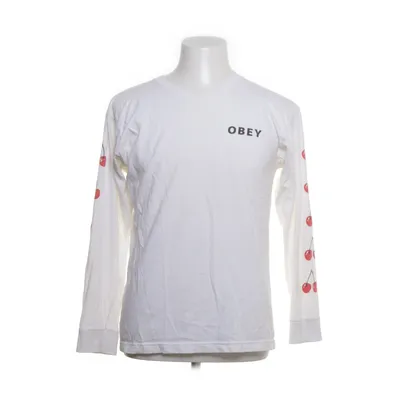 Lange mouwen shirt (Wit, Rood) van Obey Katoen