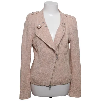 Bikerjakke (Beige) fra Drykorn for Beautiful People Bomuld, Elastan, Polyamid