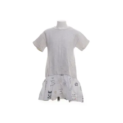Dress (Beige, White) from Zara Girls Cotton
