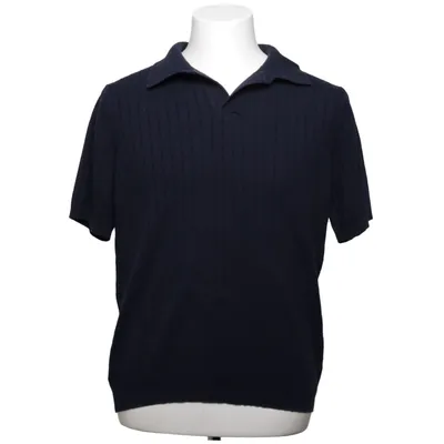 Poloshirt (Blau) von A Day's March Merinowolle, Bio-Baumwolle