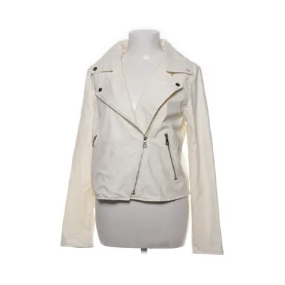Bikerjack (Wit) van Boohoo Polyester, Polyurethaan, Viscose