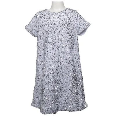 Klänning (Silverfärgad, Vit) från MyWear Kids Polyester