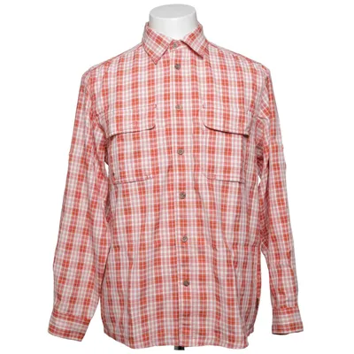 Shirt (Orange, White) from High Colorado Polyester, Viscose