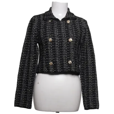 Jakke (Sort, Hvid) fra Divided by H&M Akryl, Bomuld, Polyamid, Polyester