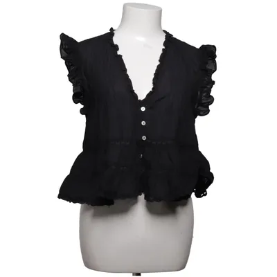 Peplum Top (Schwarz) von H&M Viskose, Baumwolle