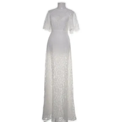 Brudklänning (Vit) från Asos Bridal Bomull, Polyamid, Polyester