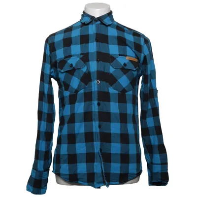 Flanellhemd (Blau, Schwarz) von Criminal Damage Baumwolle