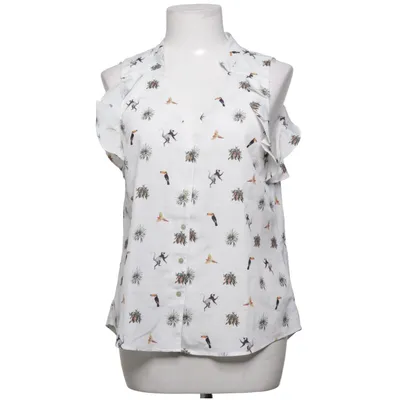 Top (White, Multicolored) from H&M Conscious Collection Recycled polyester