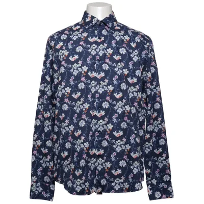 Skjorte (Blå, Flerfarvet) fra Finest Shirtmaker Bomuld