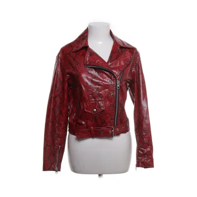 Bikerjacka (Röd) från Bershka Polyester, Polyuretan