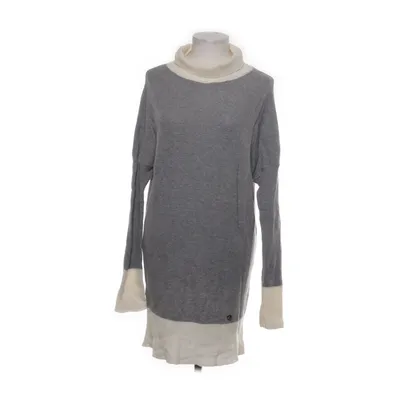 Robe à col roulé (Gris, Blanc) de Focus Angora, Cachemire, Polyamide, Viscose, Laine
